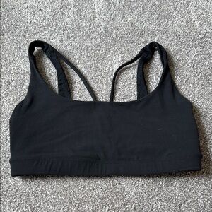 Athleta Black Racerback Sports Bra Intimates